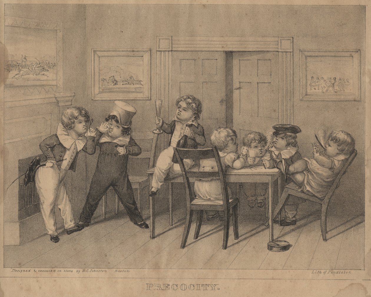 Precocity, 1827 tekijältä David Claypoole Johnston