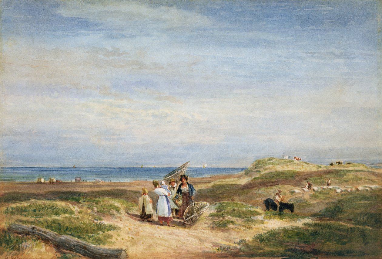 Dry Sand Banks Barmouthissa, Pohjois-Walesissa, noin 1830 tekijältä David Cox