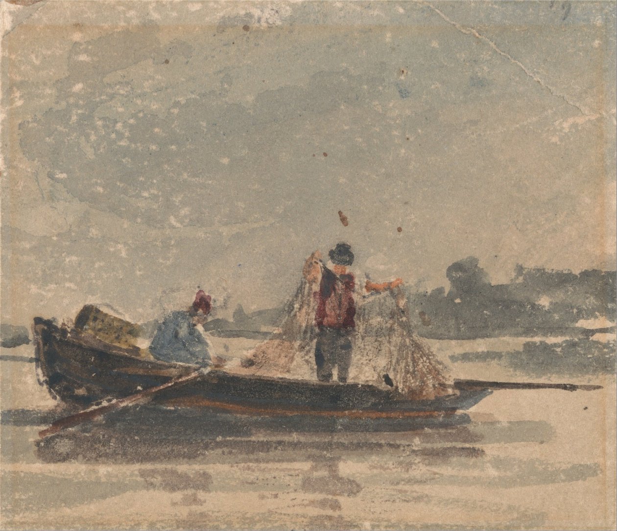 Kalastajat piirtävät verkkoa tekijältä David Cox