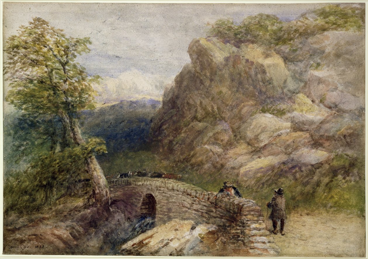 Näkymä Pohjois-Walesissa, 1858 tekijältä David Cox