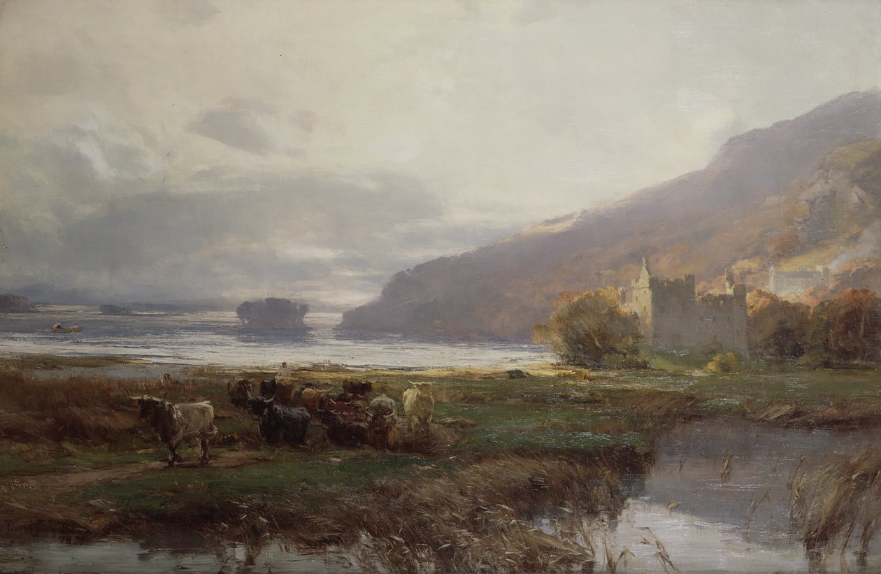 Kilchurnin linna, Loch Awe, 1879 tekijältä David Farquharson