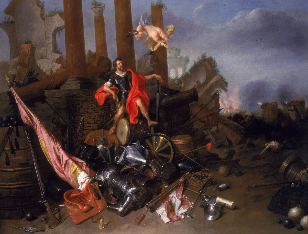 Allegoria sodasta Vincenzo Gonzaga I:n (k.1612) kanssa tekijältä David III Ryckaert