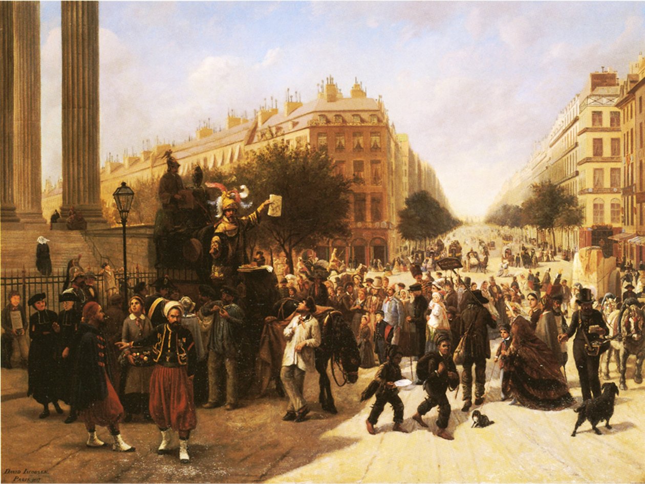 Place de la Madeleine, Pariisi, 1857 tekijältä David Jacobsen