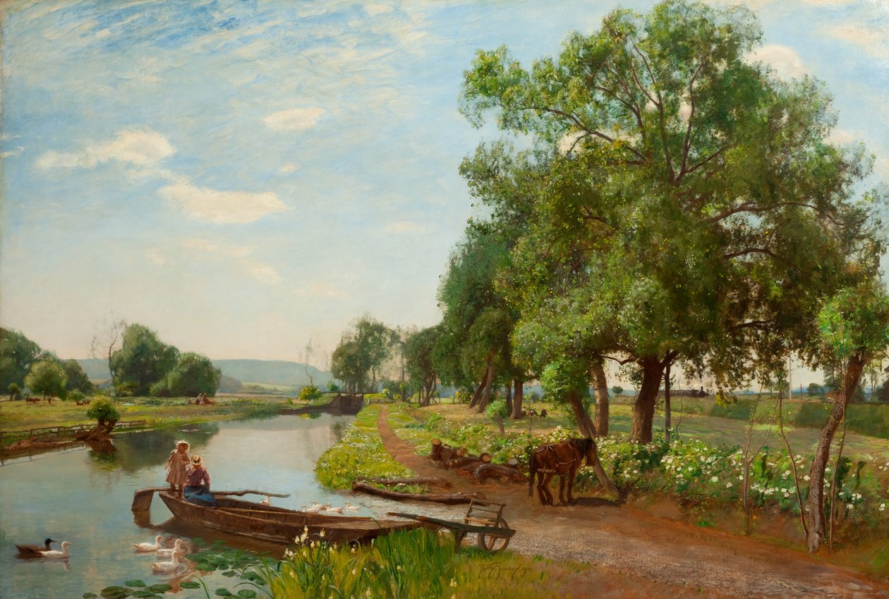 Joki ja rautatie, 1896 tekijältä David Murray