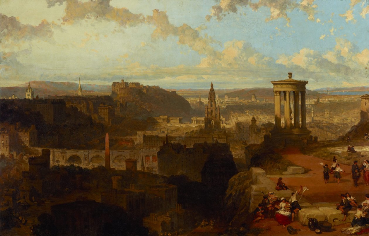 Edinburghiin Calton Hilliltä tekijältä David Roberts
