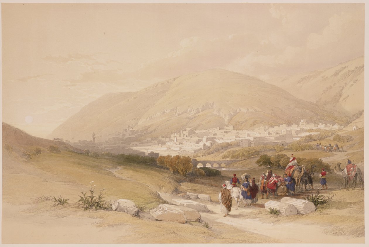 Nablous, muinainen Shechem, 17. huhtikuuta 1839, levy 42 