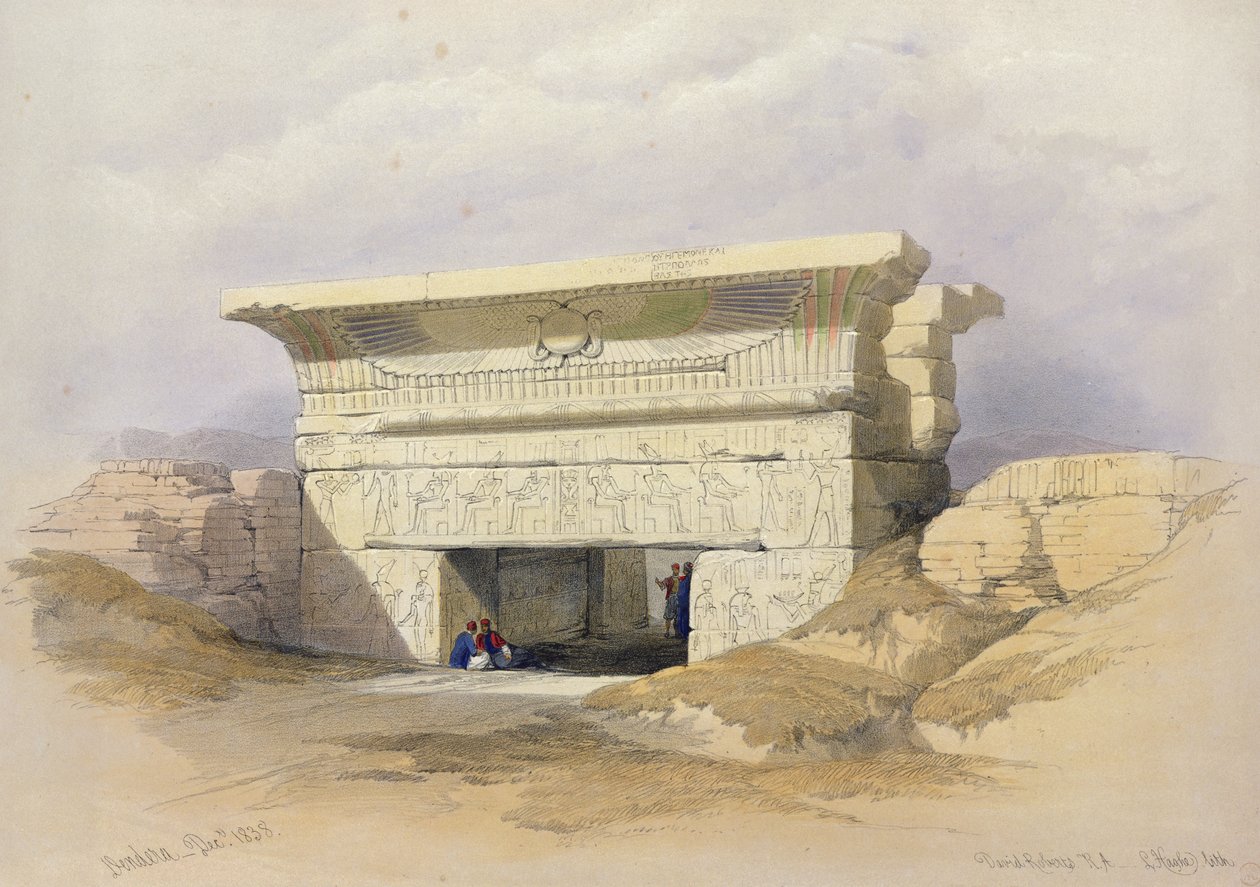 North Gate Dendarahissa, Egyptistä ja Nubiasta, Vol.1 tekijältä David Roberts