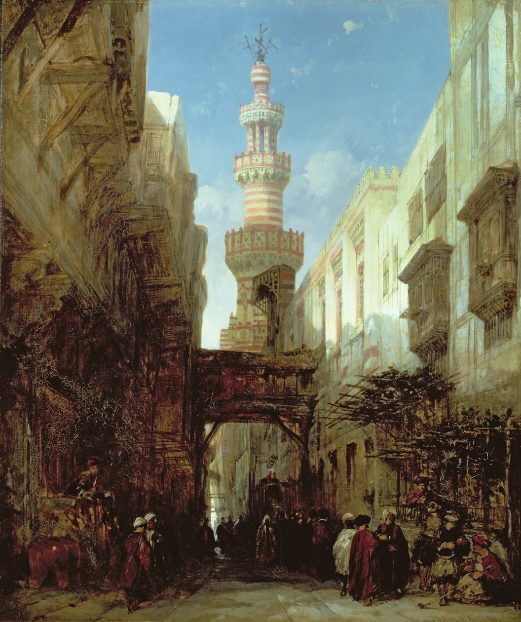 Katu Kairossa, 1846 tekijältä David Roberts