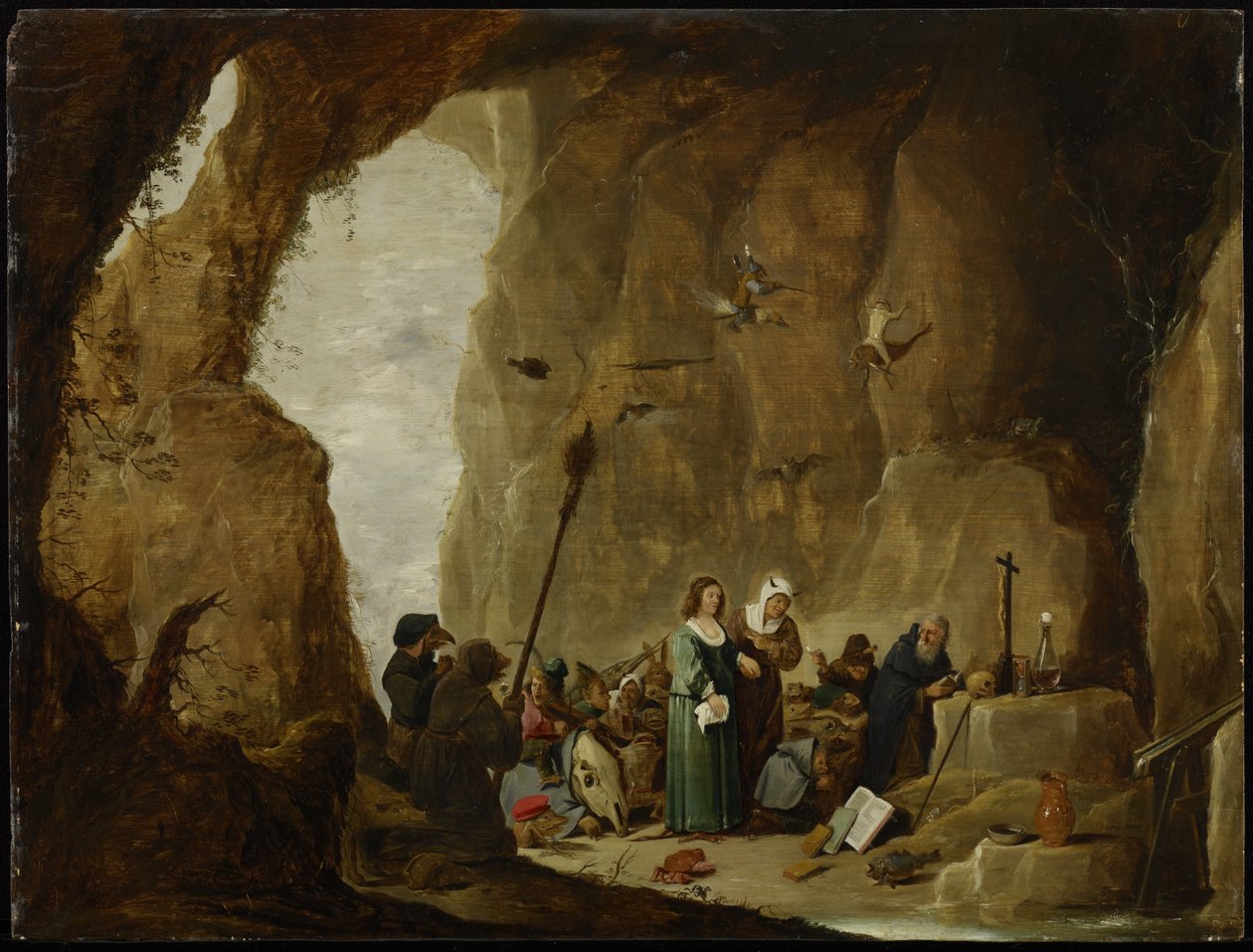 Pyhän Antoniuksen kiusaaminen tekijältä David Teniers the Younger