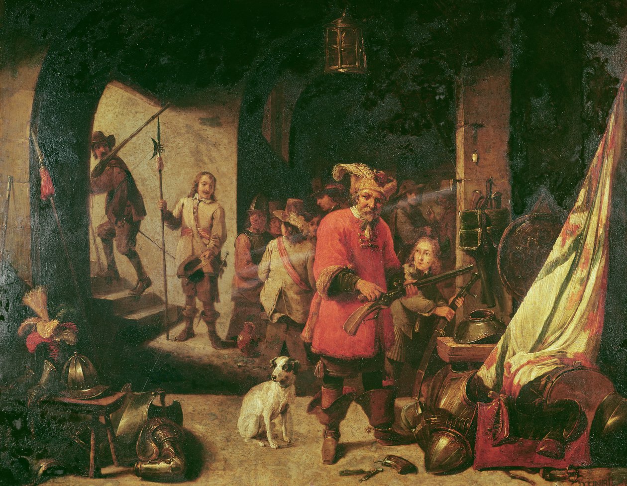 Asevarasto, 1667 tekijältä David Teniers the Younger