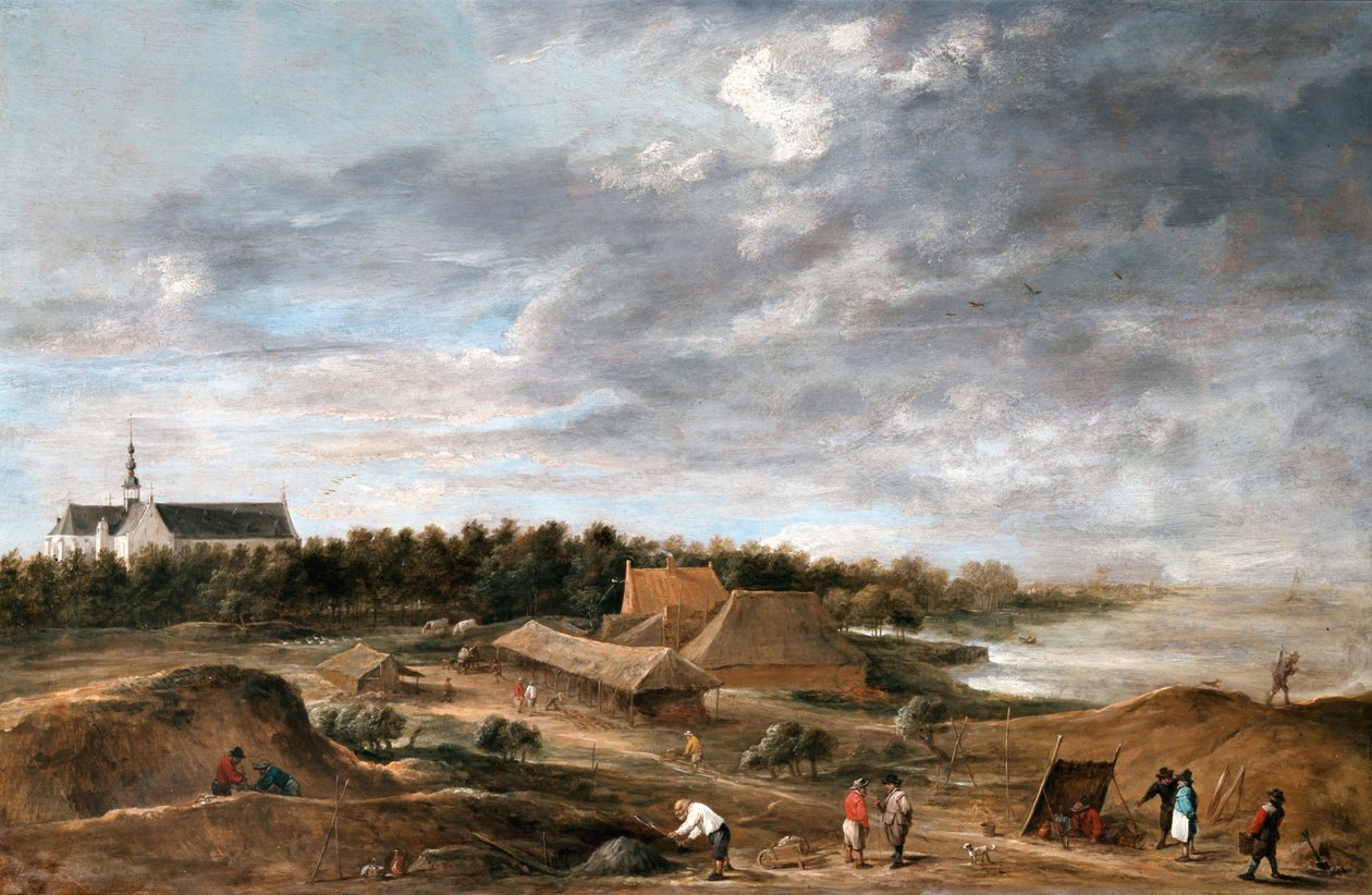 Tiilitehtaat lähellä Hemiksemiä tekijältä David Teniers the Younger