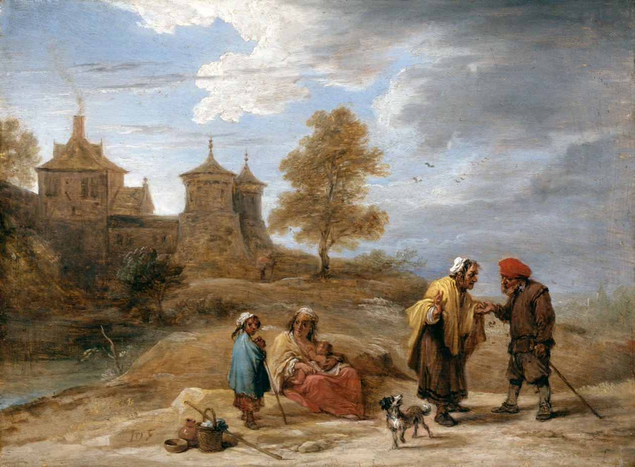 Mustalaiset maisemassa tekijältä David Teniers the Younger