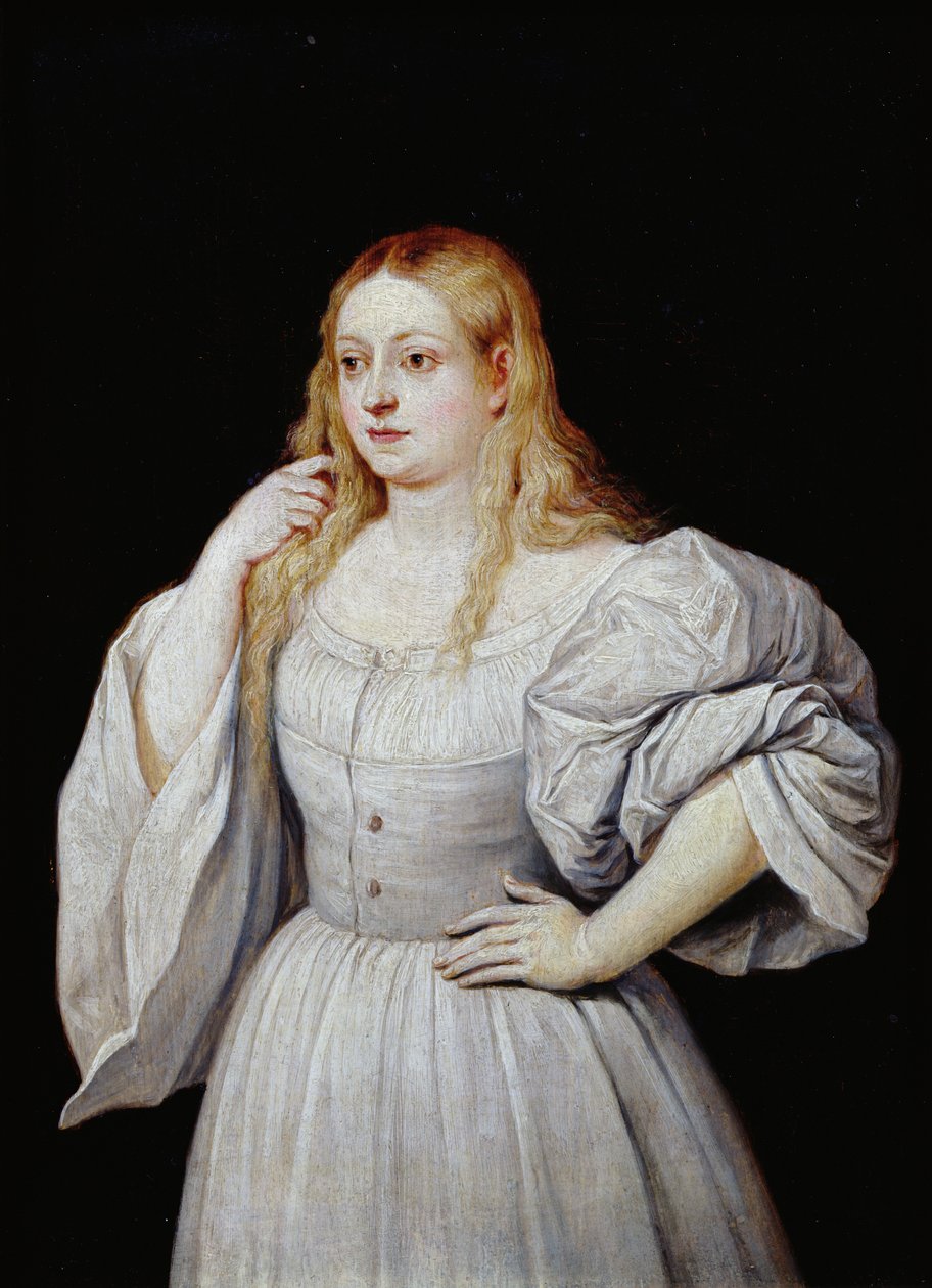 Naisen muotokuva, n. 1646-56 (öljy puulle) tekijältä David Teniers the Younger