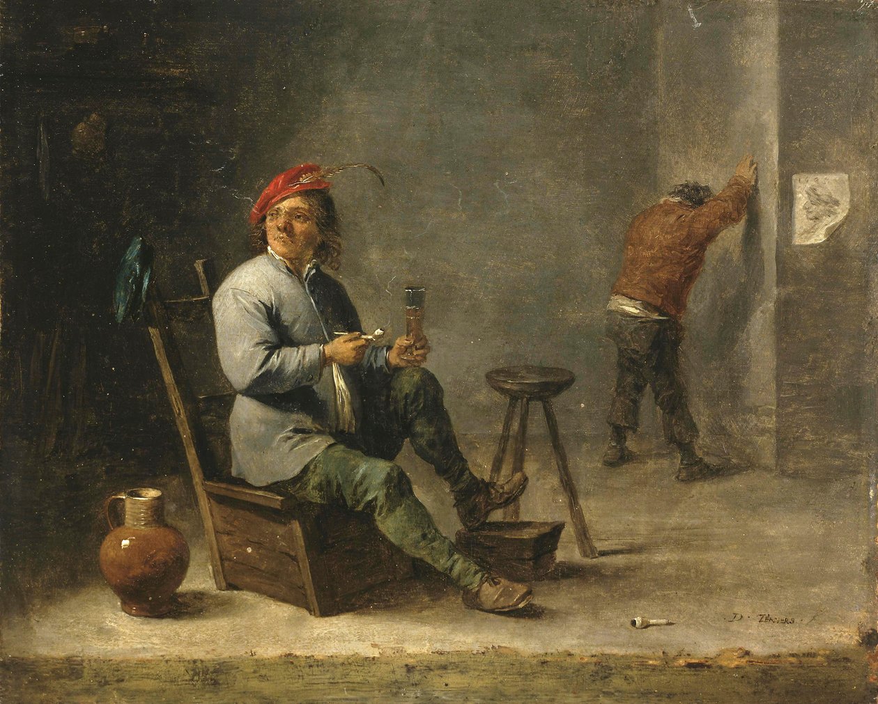 Tupakoitsija tekijältä David Teniers the Younger