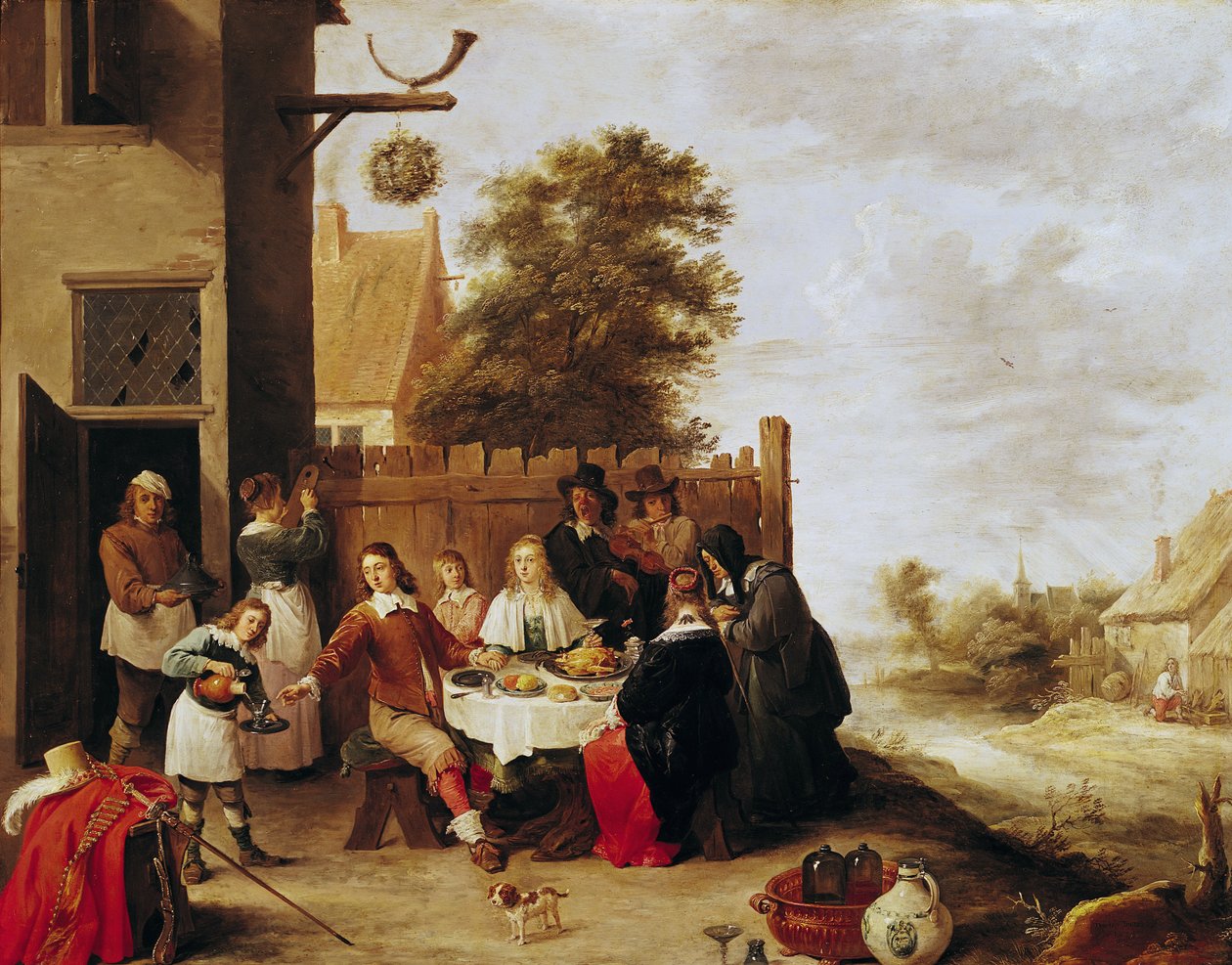 Tuhlaajapojan juhla, 1644 tekijältä David Teniers the Younger