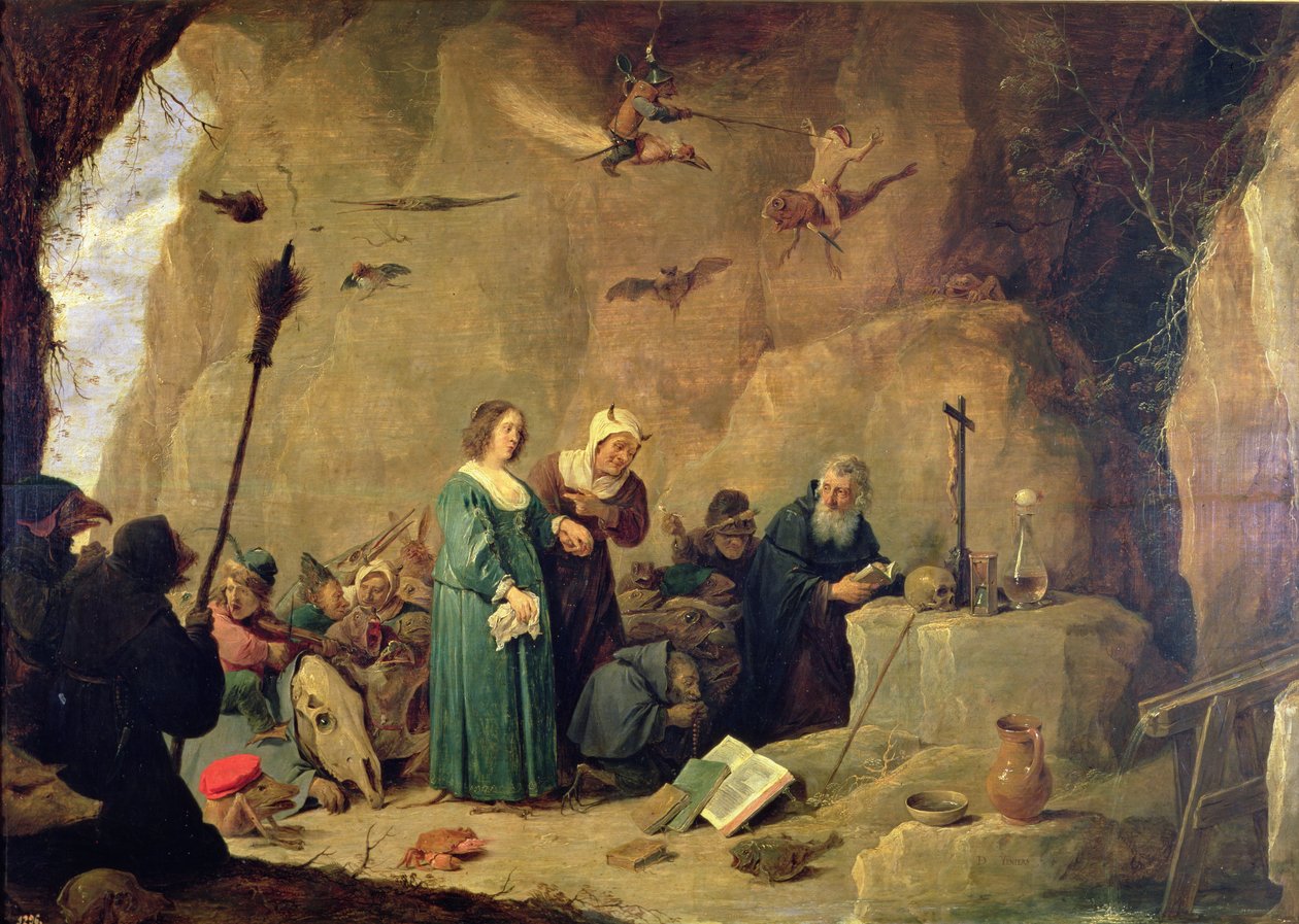 Pyhän Antoniuksen kiusaus, 1820 tekijältä David Teniers the Younger