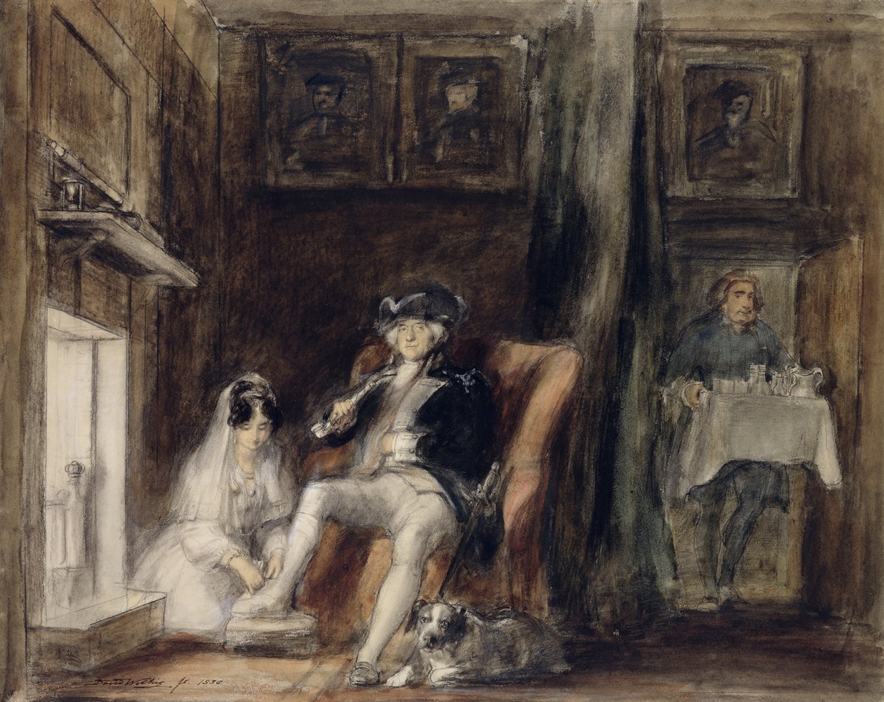 Vammainen kommodori eläkkeellä, 1830 tekijältä David Wilkie