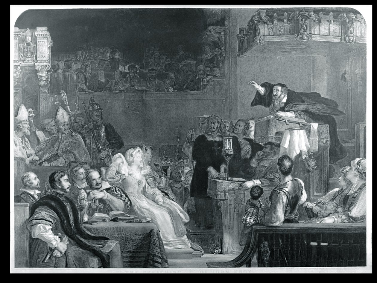 John Knoxin saarna, n. 1837 tekijältä David Wilkie