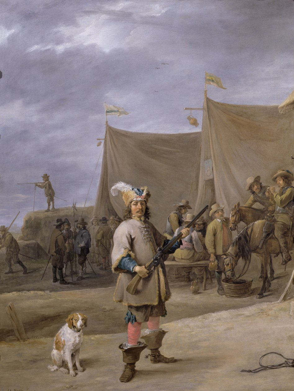 Sotilas, 1640 tekijältä David Teniers the Elder
