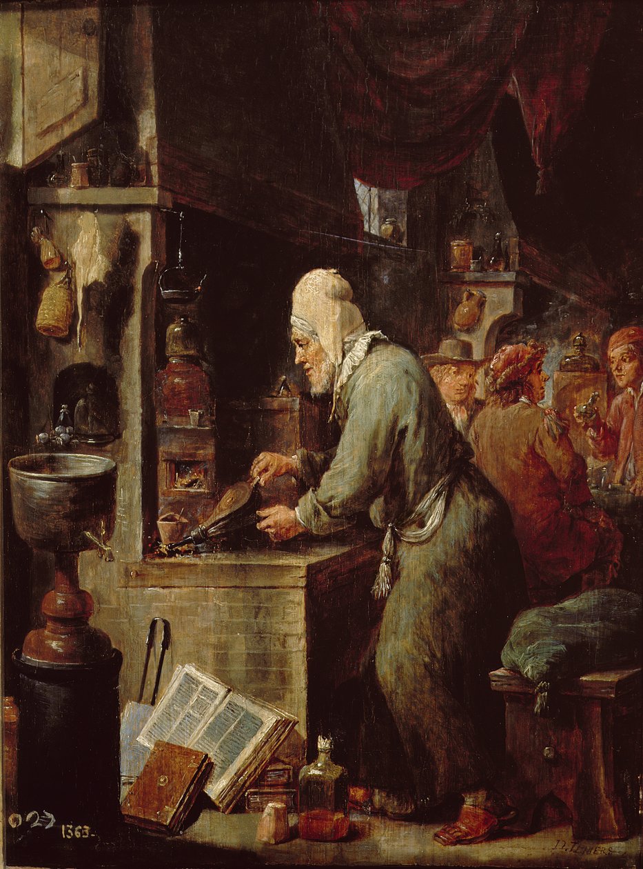 Alkemisti tekijältä David Teniers the Younger