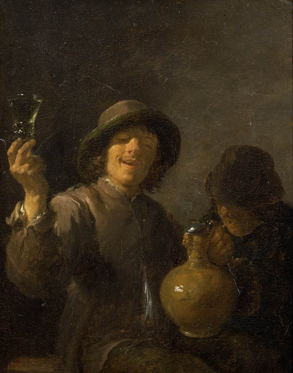 Kaksi Booria juomassa (paneeli) tekijältä David Teniers the Younger