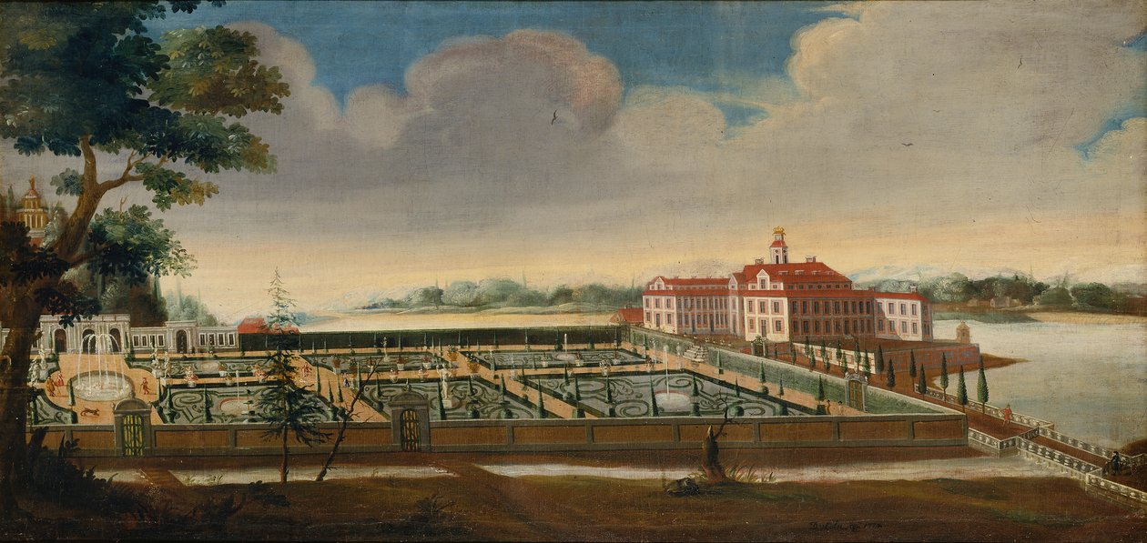 Näkymä Ulriksdalin palatsista etelästä, 1732 tekijältä David von Coln