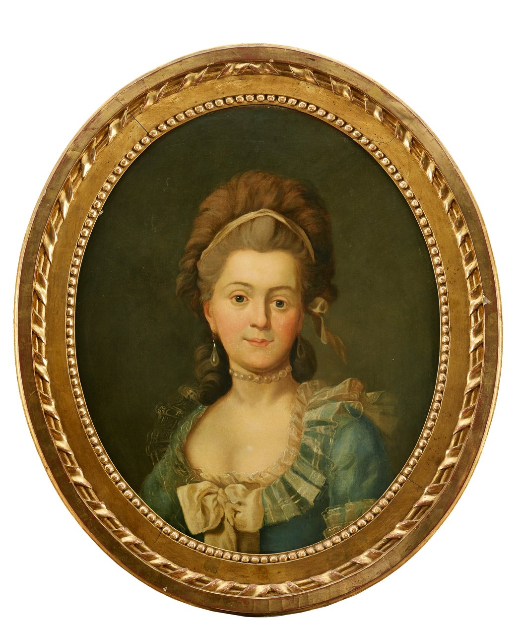 Muotokuva tuntemattomasta kansallispukuisesta naisesta, kuvattu noin 1780. tekijältä David von Kraffts