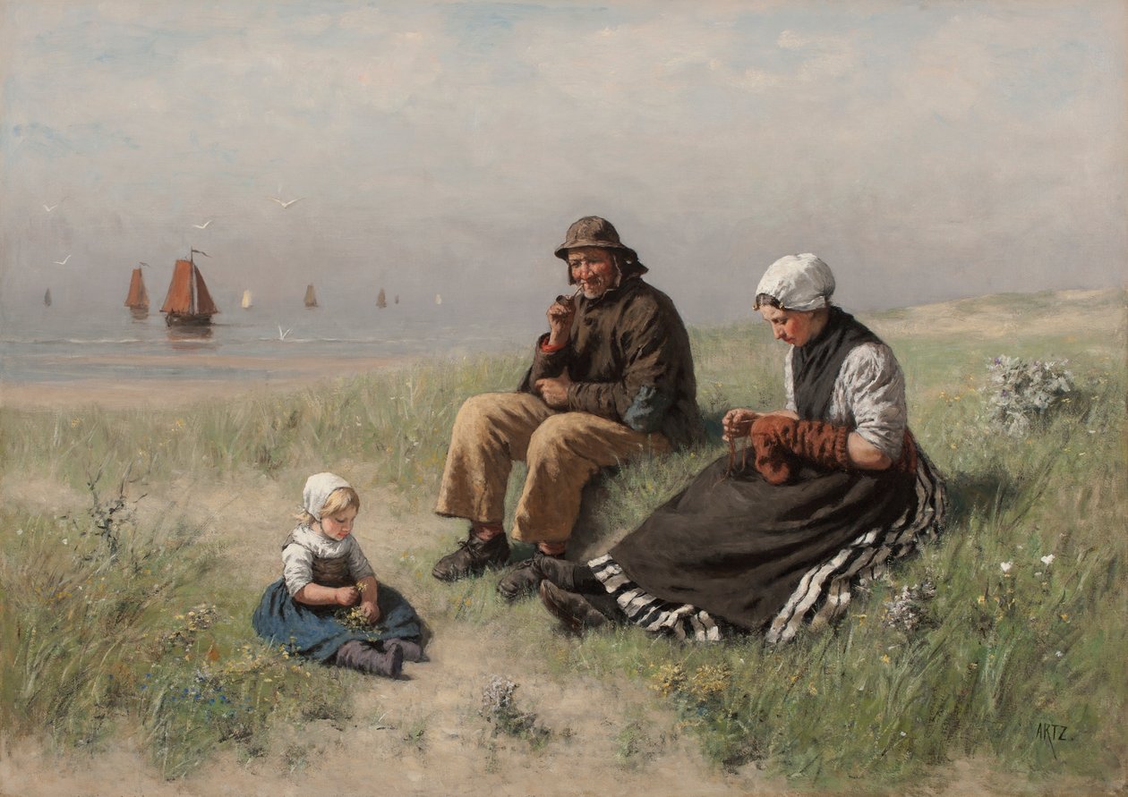 Hiekalla Scheveningenissä tekijältä David Adolph Constant Artz