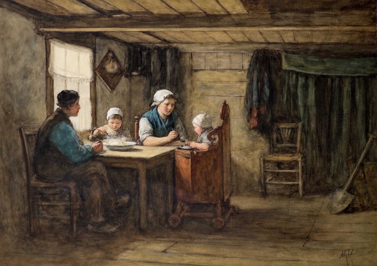 Keskipäivän ateria tekijältä David Adolph Constant Artz