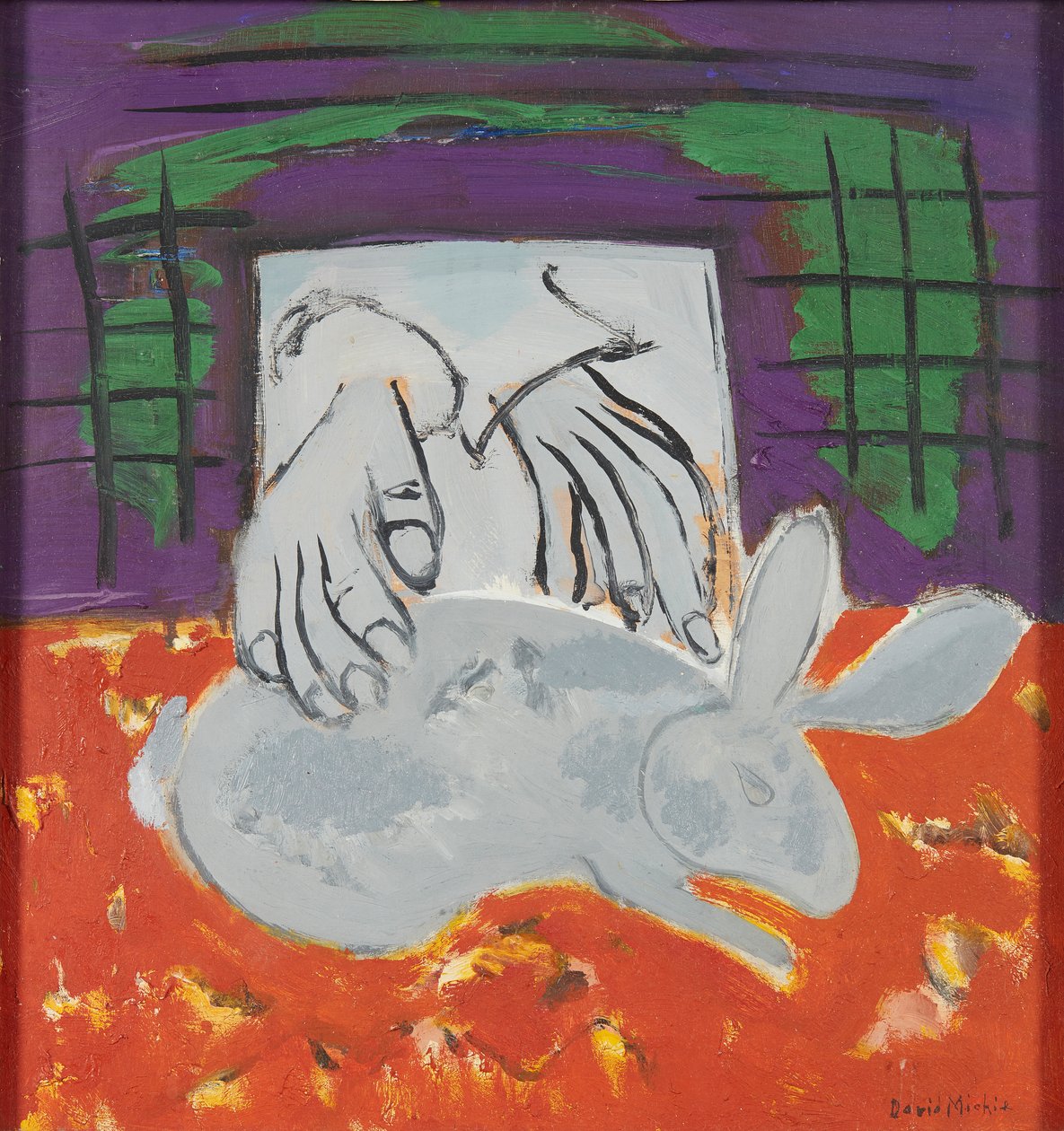 Catching the Rabbit - 1960 (öljy aluksella) tekijältä David Alan Redpath Michie
