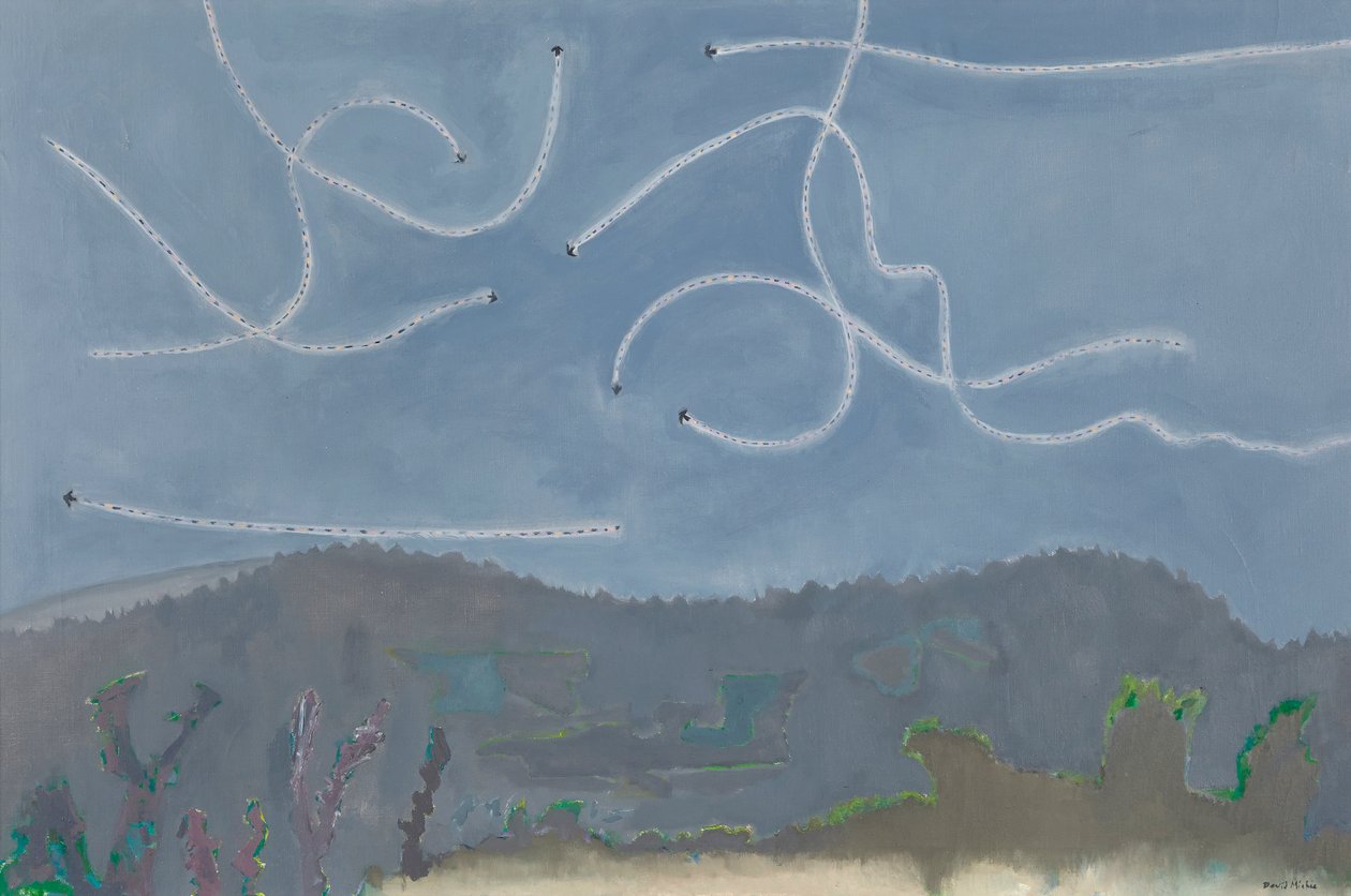 Martins Flying at Dusk, Catus, n. 1995-1996 (öljy kankaalle) tekijältä David Alan Redpath Michie