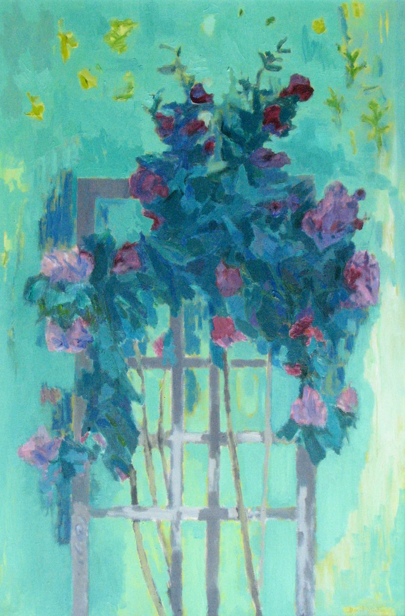 Rose Trellis (öljy kankaalle) tekijältä David Alan Redpath Michie