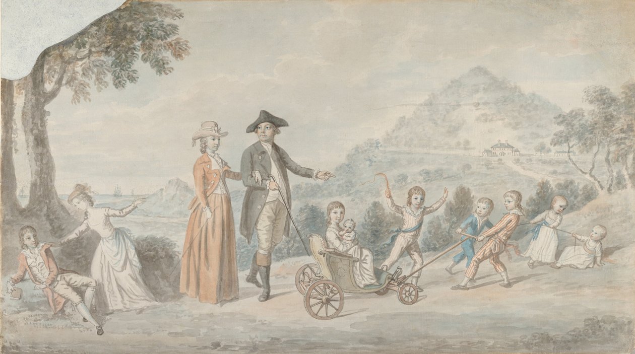 Sir James Hunter Blairin perhe, 1. Baronetti 1741-1787, n. 1785. tekijältä David Allan