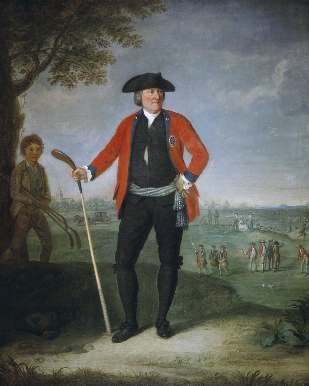 William Inglis, noin 1712 - 1792. Edinburghin golfareiden kunniallisen seuran kirurgi ja kapteeni. tekijältä David Allan