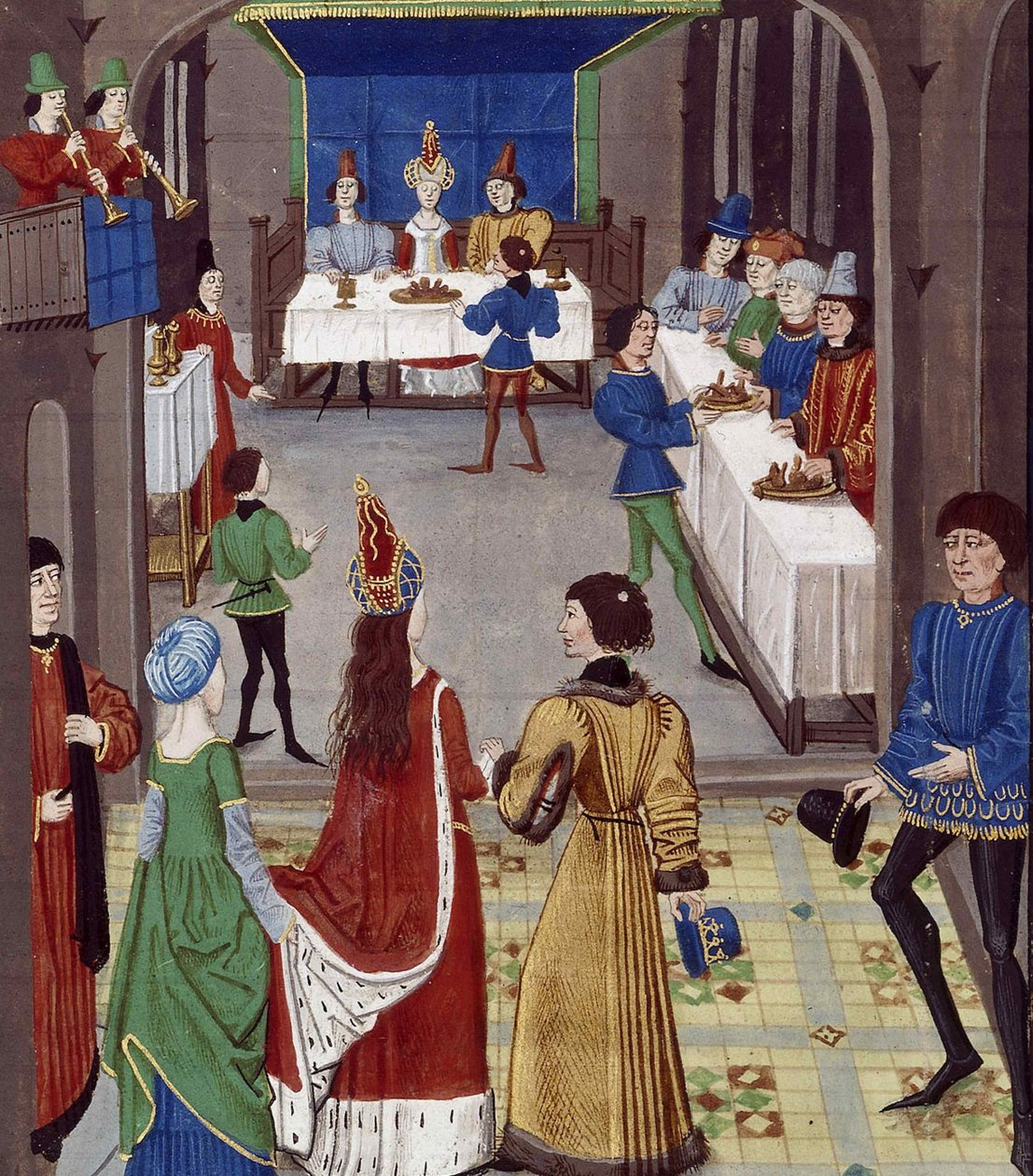 Avioliitto. Lähettäjä: Renaud de Montauban, noin 1465. tekijältä David Aubert