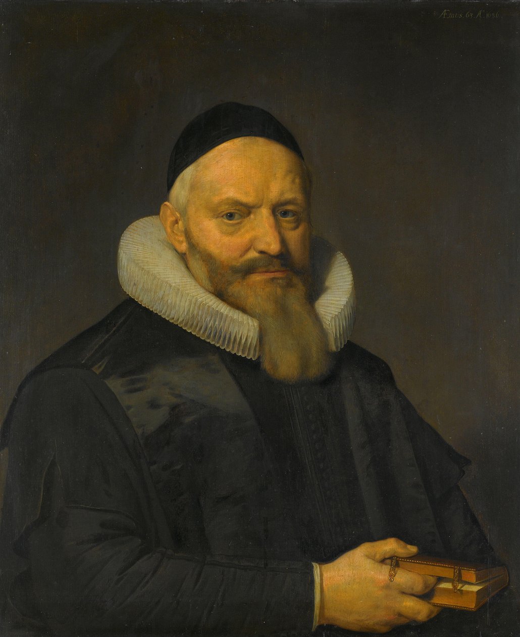 Anthony de Walen (1573-1639) muotokuva. Teologian professori Leidenin yliopistossa tekijältä David Bailly