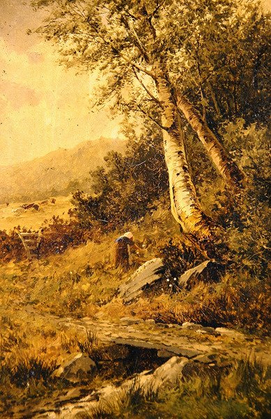 Maisema (öljy kankaalle) tekijältä David Bates