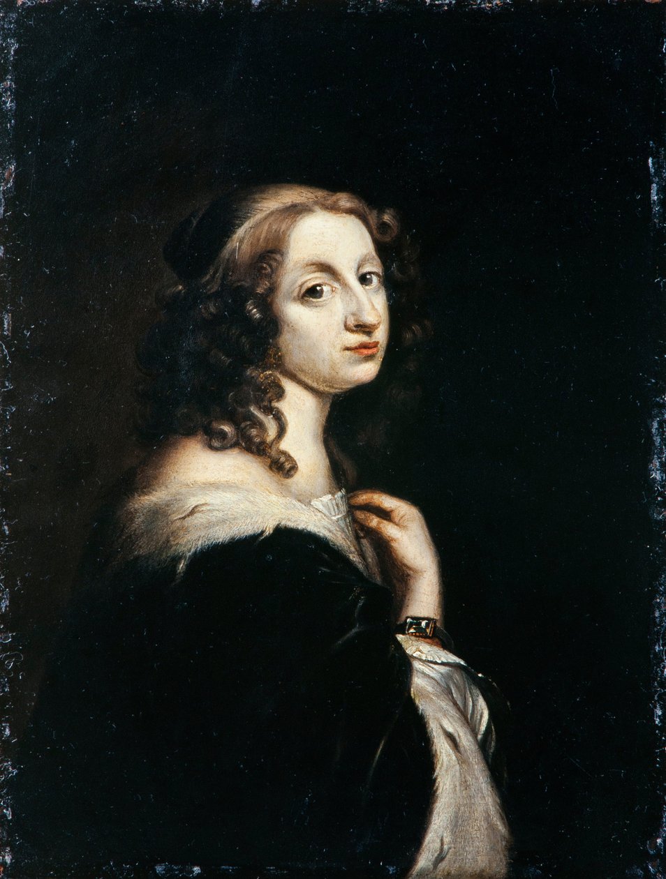 Muotokuva Ruotsin kuningatar Kristiinasta 1626-1689, n. 1650 tekijältä David Beck