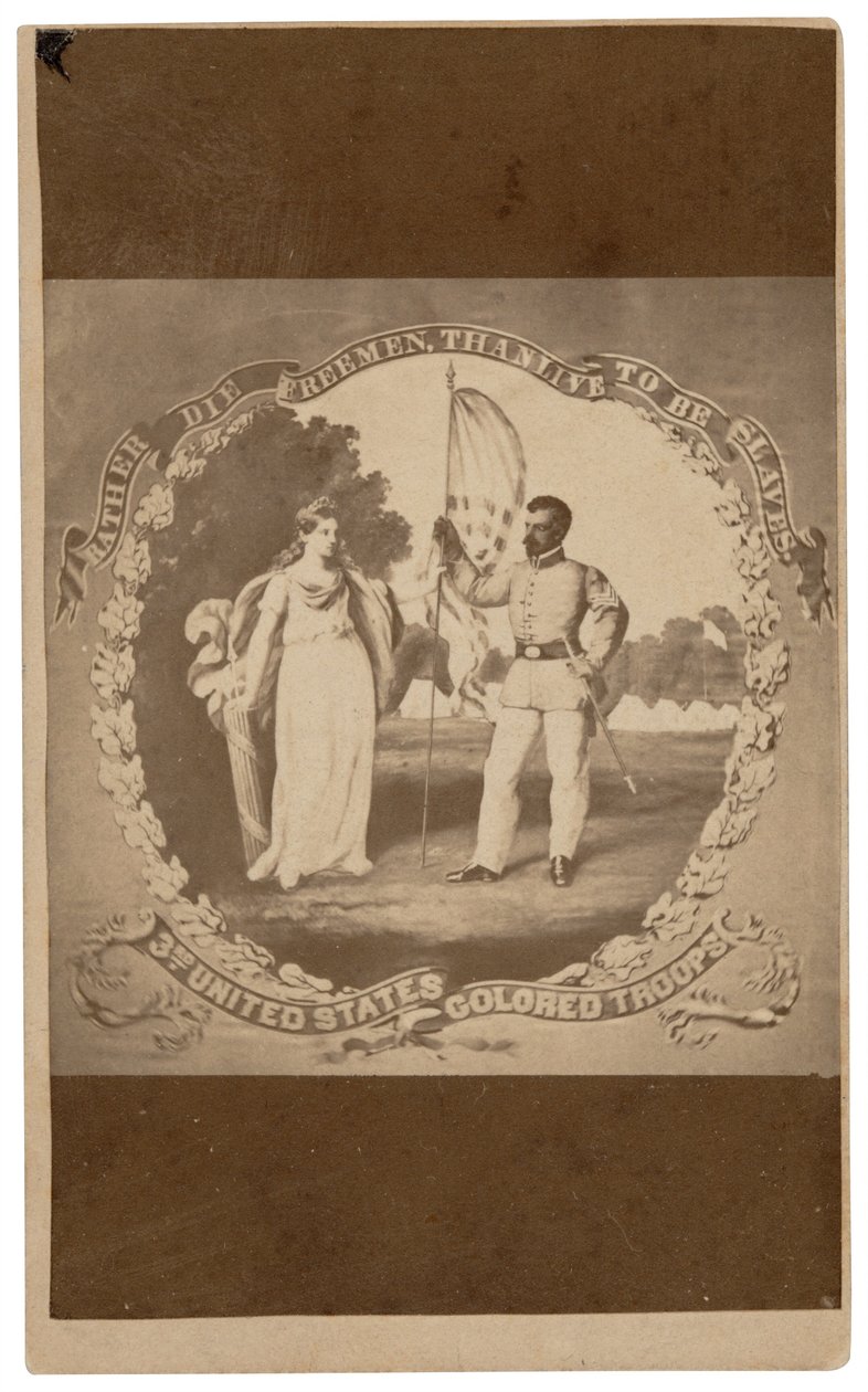 "Mieluummin kuolla vapaana kuin elää orjana",c. 1864 (painettu) tekijältä David Bustill Bowser