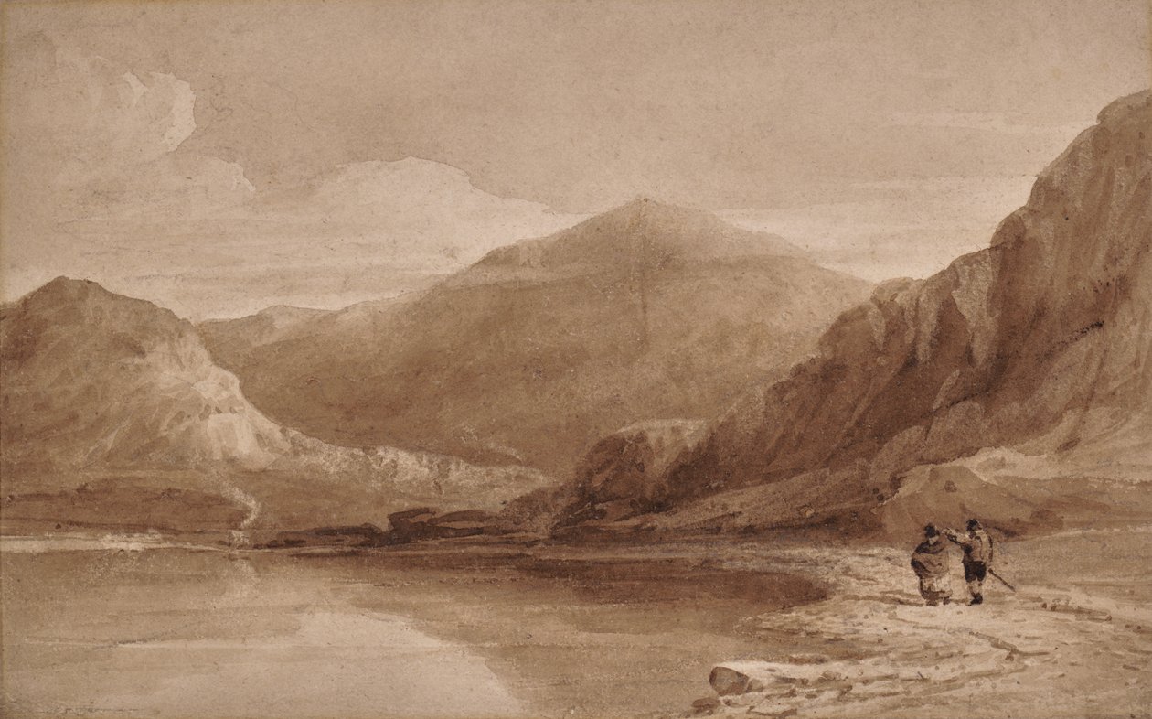Näkymä Pohjois-Walesissa sillalla tekijältä David Cox
