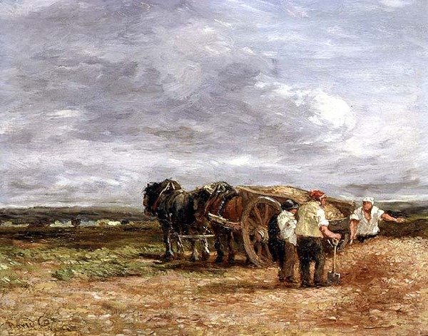 Carting Shingle (öljy paneelissa) tekijältä David Cox