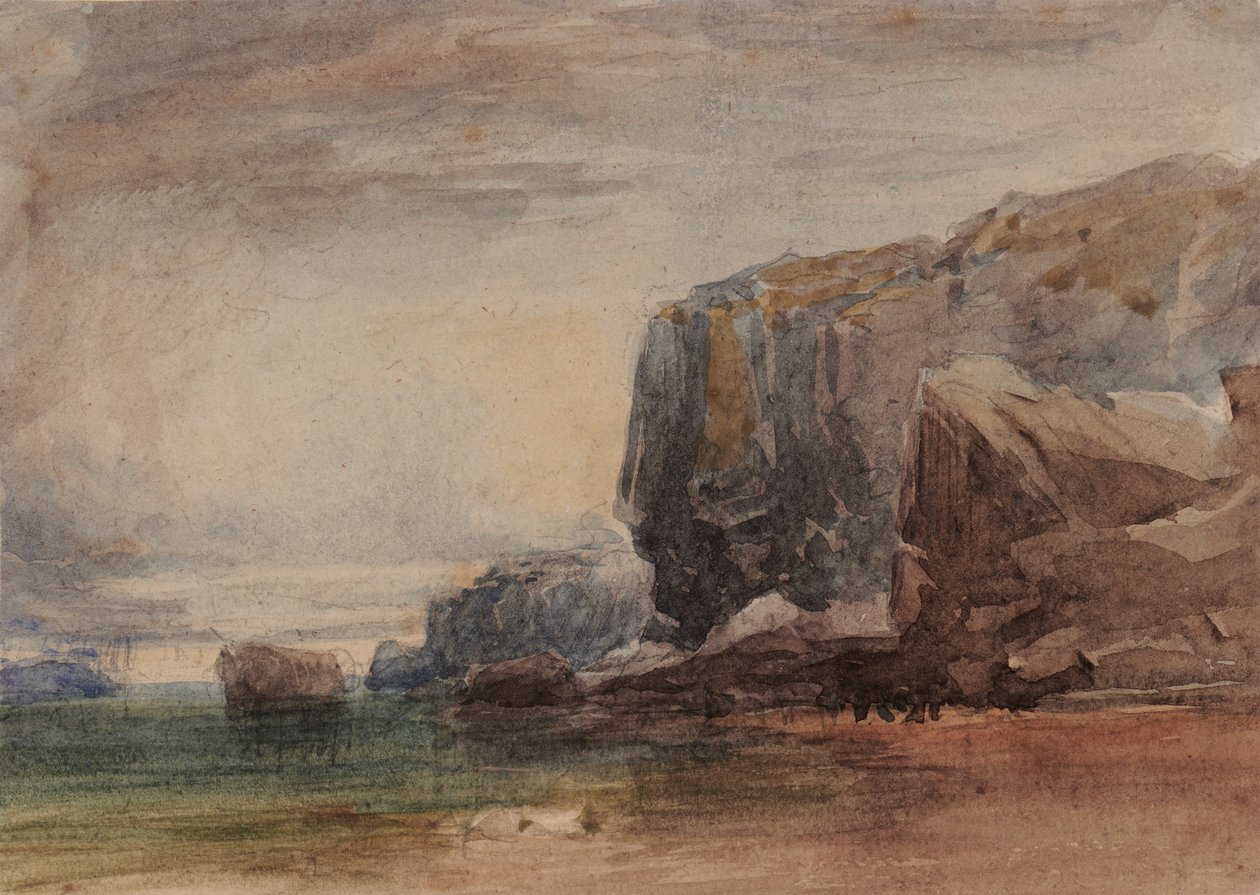 Rannikkokohtaus (nro 1 väliaikainen) tekijältä David Cox