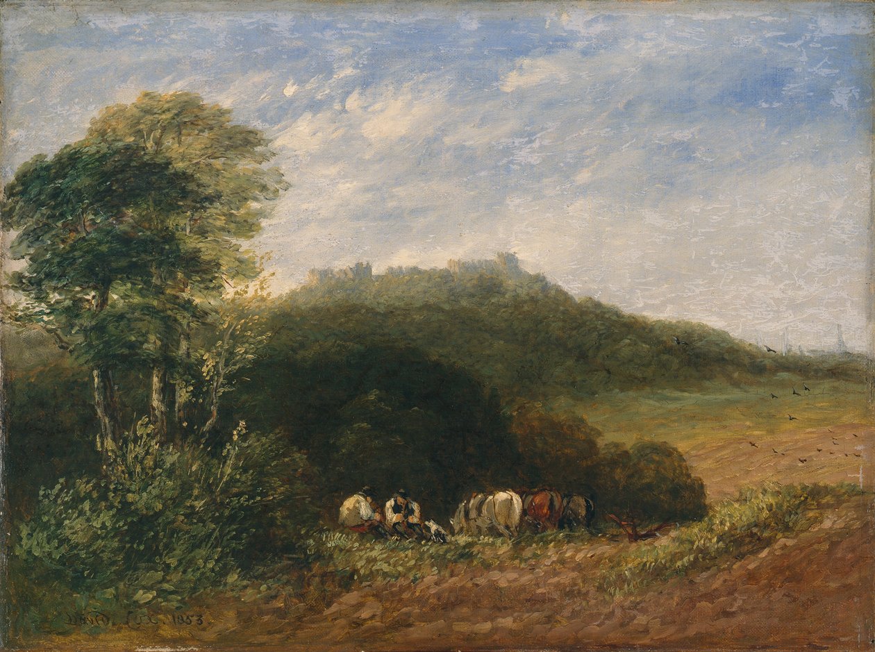 Dudleyn linna; 1853 (öljy kankaalle) tekijältä David Cox