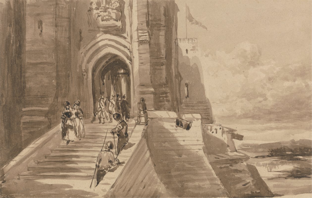 Figuras na Escada Externa de um Castlefinnish tekijältä David Cox