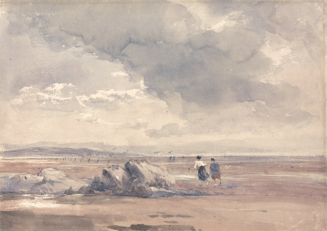 Lancasterin hiekalla, laskuveden aikaan tekijältä David Cox