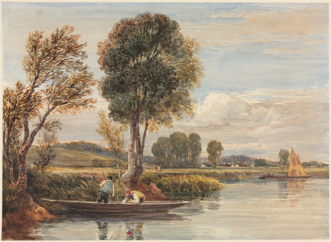 Thamesilla, c. 1827-1829. tekijältä David Cox