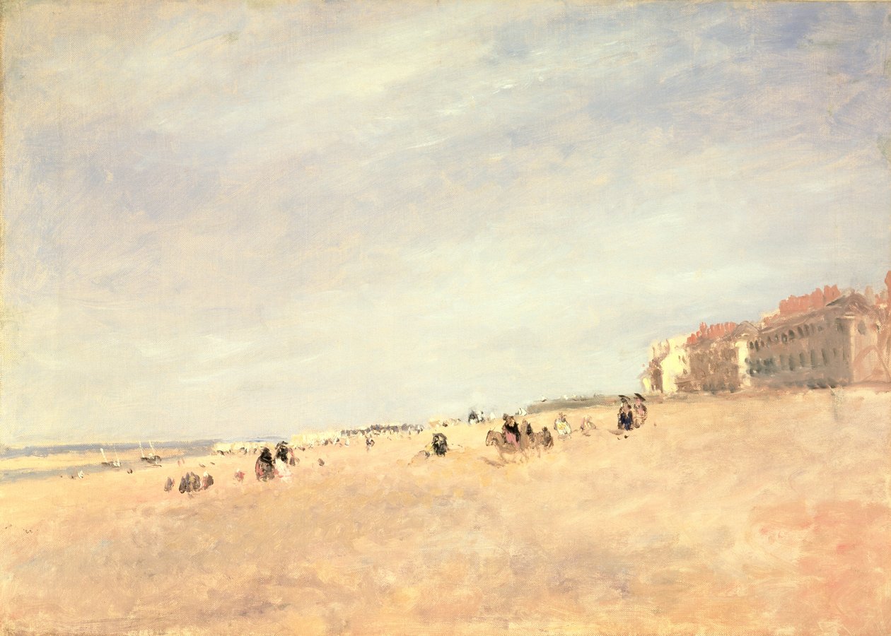 Rhyl Sands, n. 1854 (öljy kankaalle) tekijältä David Cox