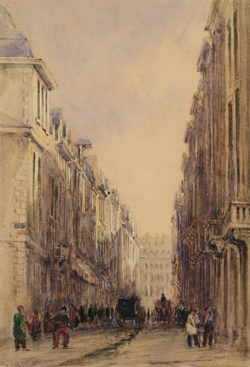 Rue Vivienne, Pariisi (wc paperilla) tekijältä David Cox