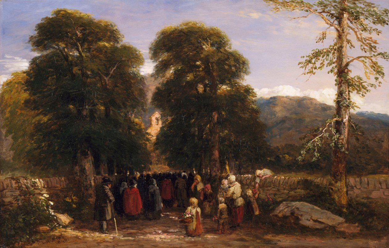 Walesin hautajaiset, 1848 tekijältä David Cox