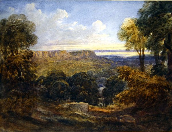 Näkymä Bristolin kanavalle, n. 1828 (akvarelli paperille) tekijältä David Cox